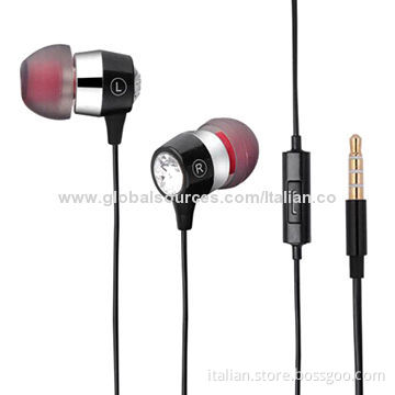 Hot Selling Brand Mobile Phone Metal Earphones with Volume Control, 3.5mm PlugNew
